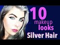 10 makeup looks Silver Hair