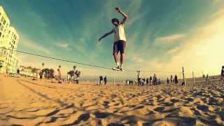 Extreme Slackline Butt Bounce To Chest Bounce (Adam Rinke)