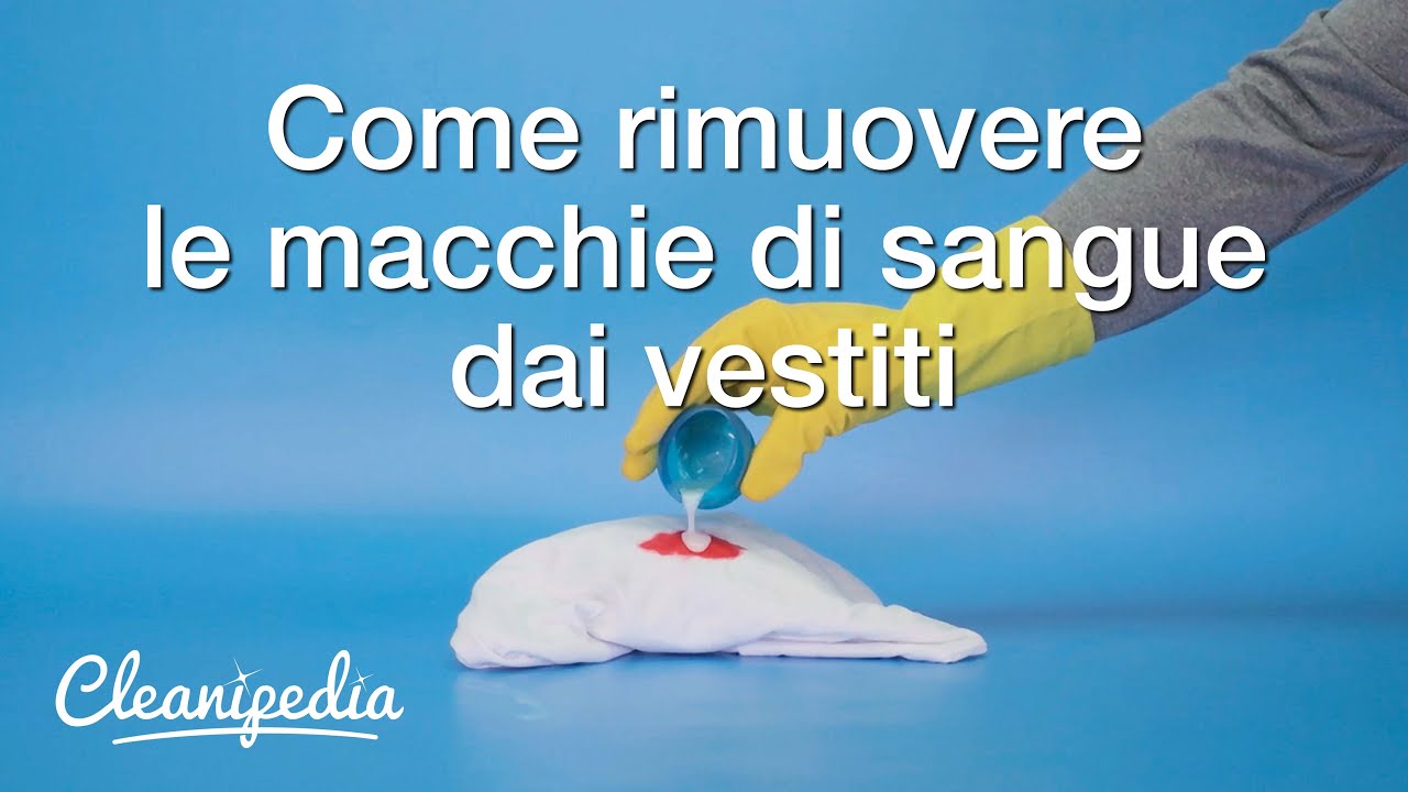 Come rimuovere le macchie di sangue - YouTube