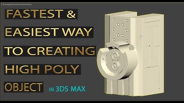 FASTEST AND EASIEST WAY TO CREATING HIGH POLY using data channel in 3ds max