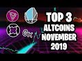Top 3 Altcoins for November 2019