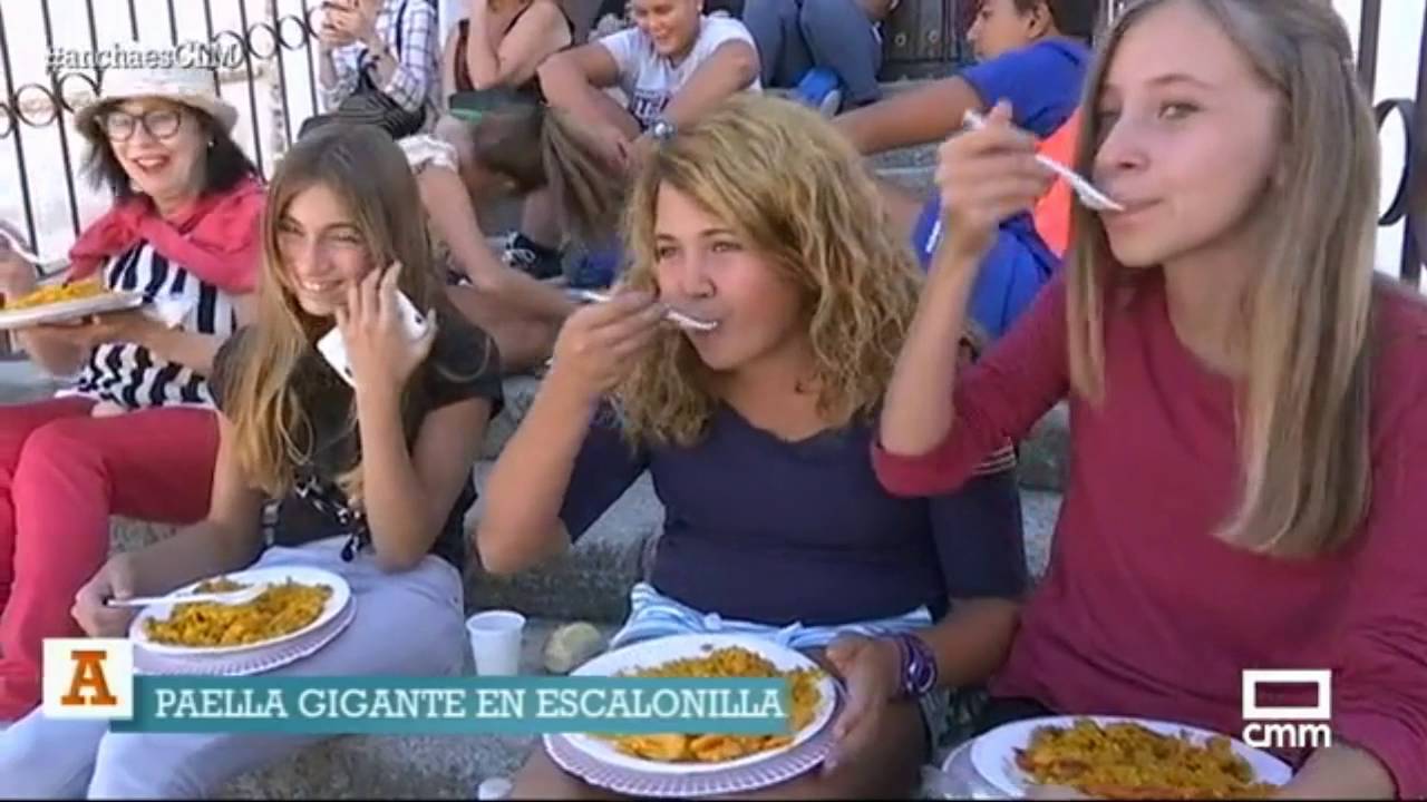 Paella gigante en Escalonilla. Ancha es Castilla - La Mancha