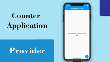 Counter App with Provider | Flutter Tutorial Provider  | Flutter Provider State Management Tool