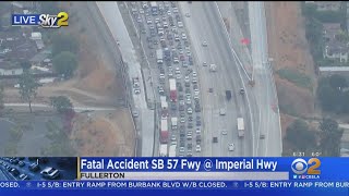 Pedestrian Killed On 57 Freeway In Fullerton