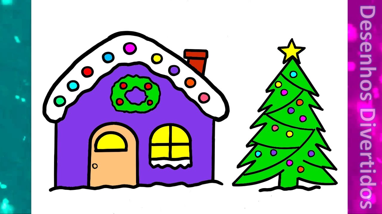 80+ Desenhos de Natal para colorir e pintar - Como fazer em casa