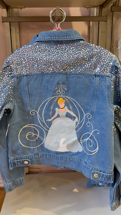 New Cinderella 75th Anniversary denim jacket💙✨ #disneyworld #disneysprings #disneymerchandise