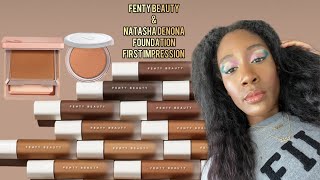 Fenty Beauty Luminous Foundation and ND Hy-Glam Powder First Impression #newmakeupreleases