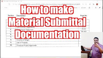 How to make material approval documentation for construction site