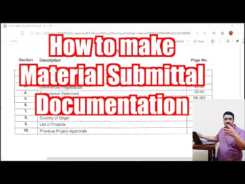 How to make material approval documentation for construction site