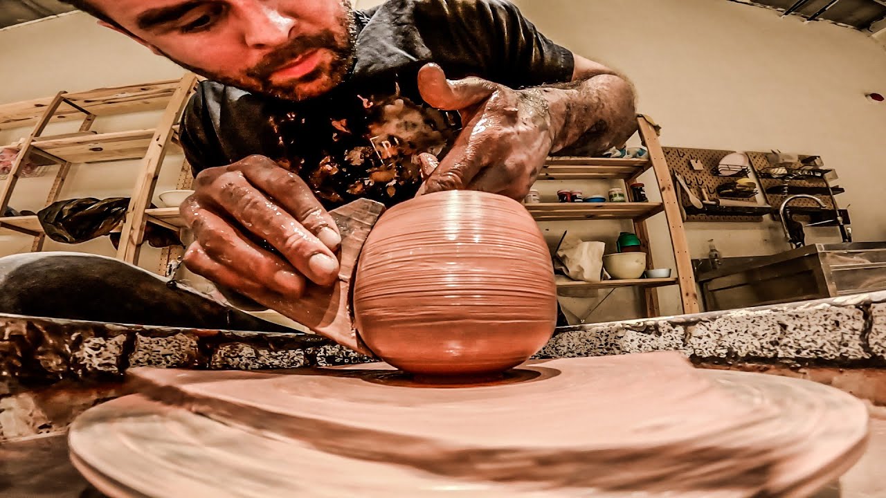 How to Make Stoneware Pottery POT, from Beginning to End YouTube