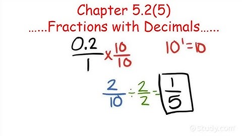 IGCSE Mathematics CH-5.2(5) - Fractions with Decimals