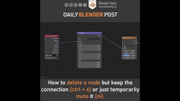 How to Delete a Node but Keep the Connection in Blender