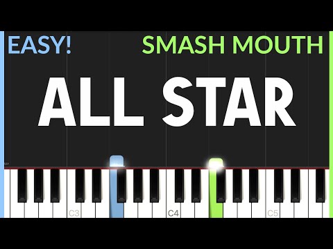 All Star (From Shrek) - Smash Mouth | EASY Piano Tutorial