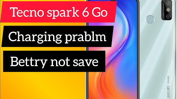 Tecno spark 6 Go Charging prablm.bettry not save 100% working solutio.