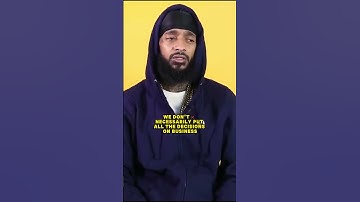 Nipsey Hussle On Looking Yourself As A Brand #shorts #nipseyhussle #brand