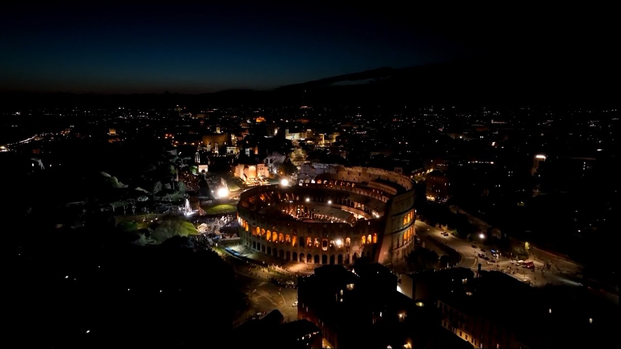 Stations of the Cross on Good Friday from the Colosseum, Rome 7 April
