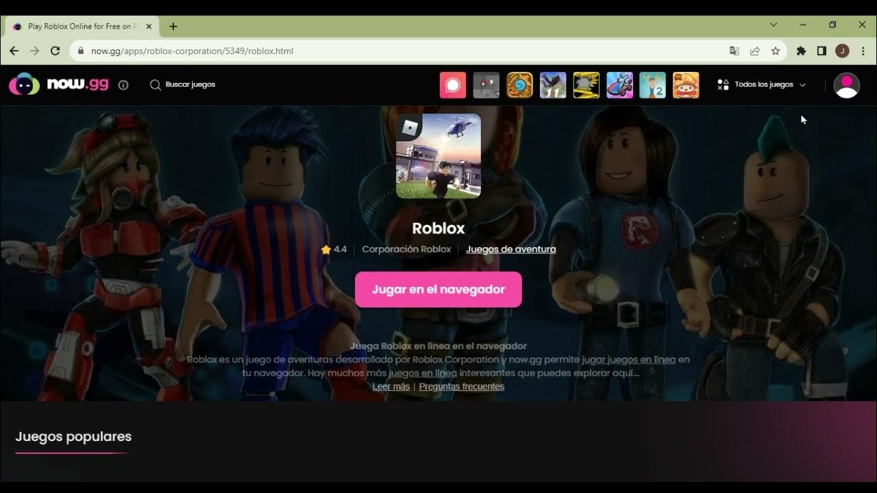 tutorial como usar roblox en el navegador 