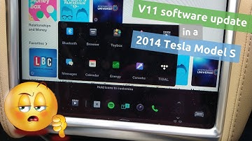 New Tesla V11 software and how it looks in a "classic" 2014 Tesla Model S