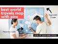 Best world travel map with pins    level up your home office
