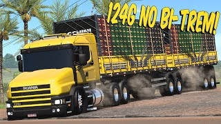 SCANIA 124 NO BI-TREM ARQUEADO - É HJ, ESSE PC PODE SER SEU - ETS 2 MODS BR