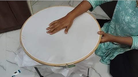 How to fix ring aari work|| how to fix clothes in aari frame || @Risikaaariworkvlogs 