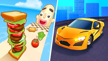 Sandwich Runner 🆚 Race Master 3D🌻🧿🌺🌈Max Levels Walkthrough Android IOS Update Gameplay AF16