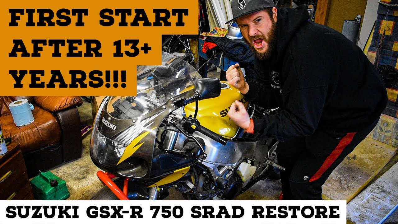 Suzuki GSX-R 750 SRAD | Getting the Tank Back on and Start up Attempts!!