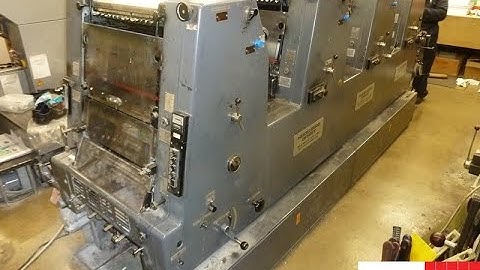 heidelberg gto 46 vp offset printing machine for sale   four colours   Gab Supplies Ltd   1979