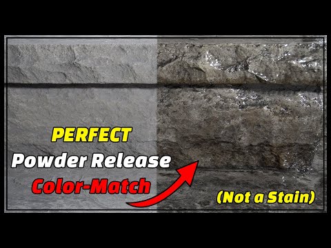 How to Color Stamped Concrete Stairs to Match Powder Release
