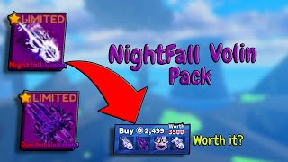 *New* NIGHTFALL Violin PACK In Roblox Blade Ball[Showcase]