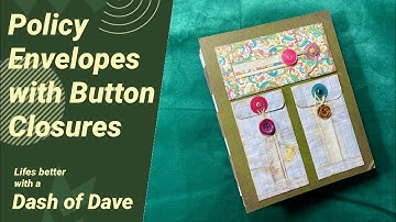 Policy Envelope with Button Closures