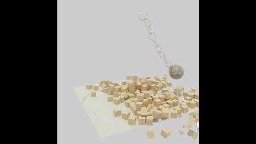 A Solid body physics simulation Render Complete #blender