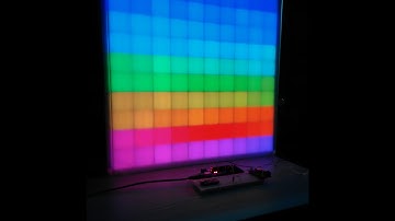 100 pixel Arduino RGB WS2812B led grid - UPDATE 1