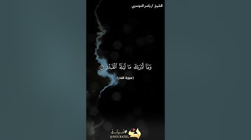 سورة القدر القارئ ياسر الدوسري💯💯اللهم بلغنا ليلة القدر بالخير واليمان ياررررب