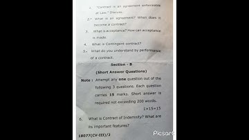 BBA 1st semester questionpaper Business Law #short#quick5842