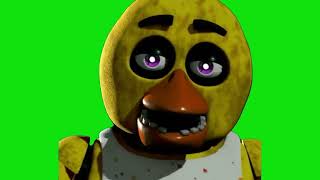 Chica Rizz FNAF Dawg Skull Emoji Meme Green Screen Chroma Key Template