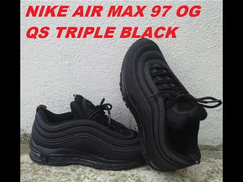 Nike air max 97 OG QS Triple black - YouTube