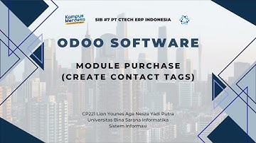 Odoo Software - Purchase [MSIB 7 X PT Ctech ERP Indonesia]