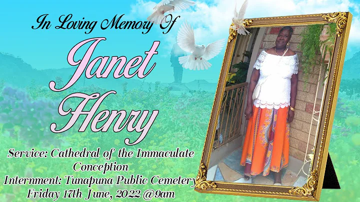 In Loving Memory Of Janet Henry