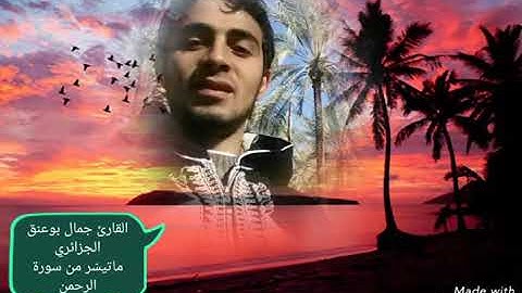 القارئ جمال بوعنق ما تيسر من سورة الرحمان