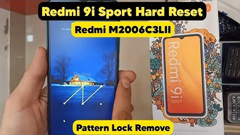 Redmi 9i Sport (M2006C3LII) Hard Reset | Redmi 9i Pattern Lock, Pin Lock Remove Easy Solution