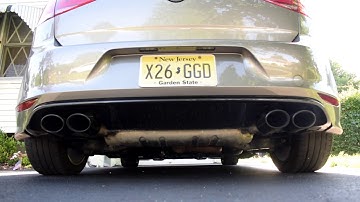 2016 Golf R Cold Start And Revs W/ Catless Downpipe & Res Delete