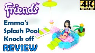 Bela Friends Emma&#39;s Splash Pool Knockoff Lego Review