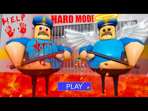 Escapamos do Policial Maluco - BARRY'S PRISON RUN! - Hard Mode! 