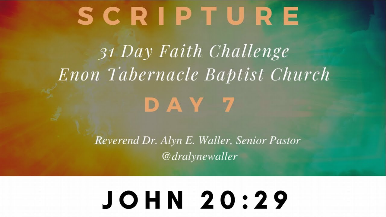 31 Day Faith Challenge Day 7 - YouTube