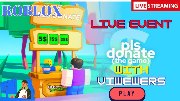 PLS DONATE LIVE EVENT!! [Roblox live!] 