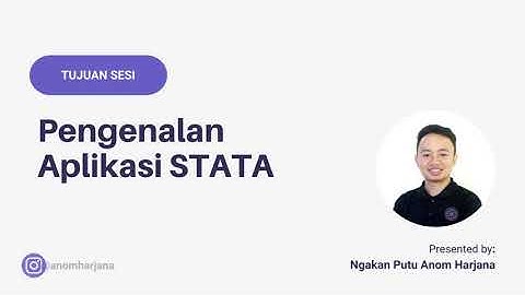 Stata Tutorial: Pengenalan Aplikasi Stata
