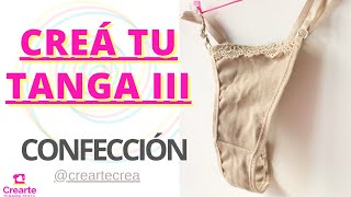 DIY TANGA regulable //RETAZOS DE TELA //  😍  patrón confección // . DIY  LENCERIA 👈// Princiantes