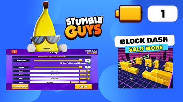 HOW TO PLAY SOLO BLOCK DASH IN OLD CUSTOM PARTY IN STUMBLE GUYS #stumbleguys #solomode