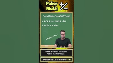 COUNTING COMBINATIONS In POKER #shorts